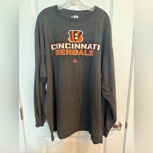 NFL Team Apparel Cincinnati Bengals Long Sleeve Shirt Men’s Size 2X